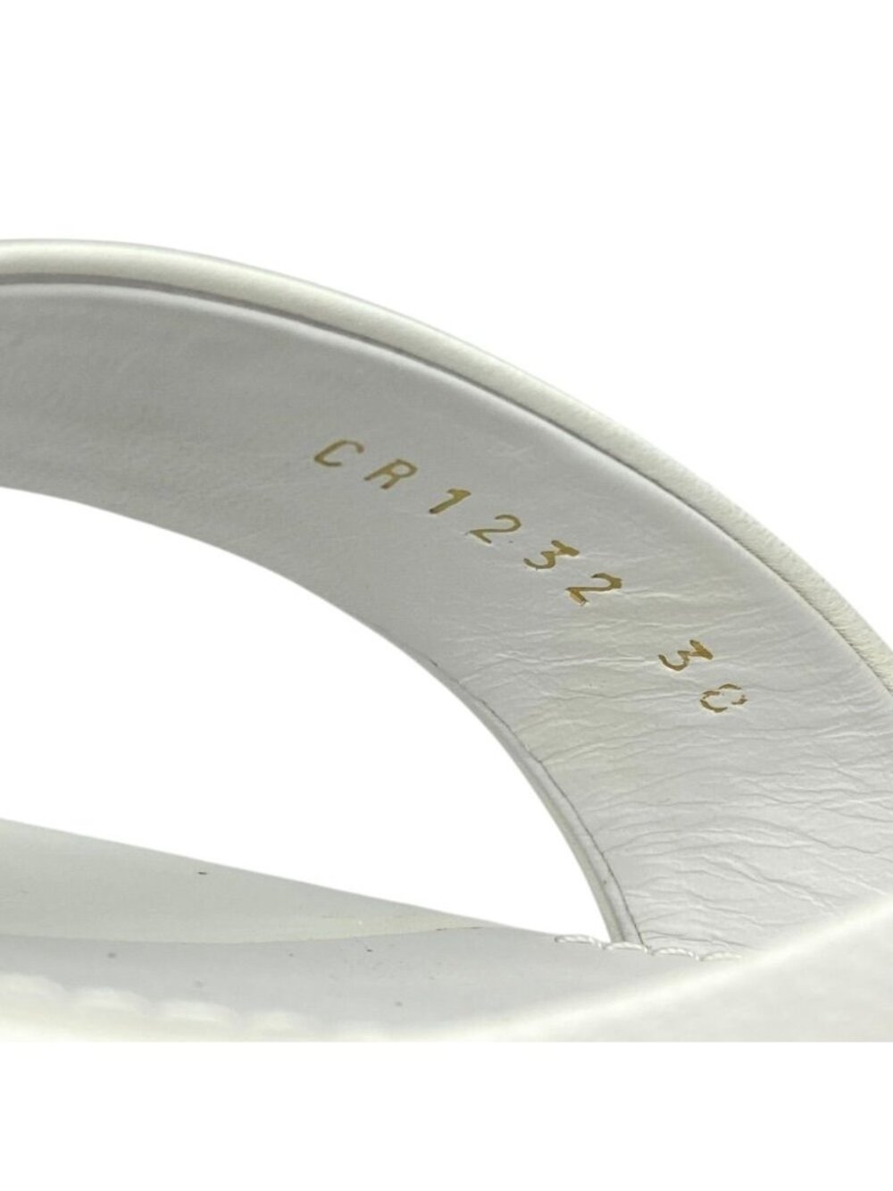 Dolce & Gabbana DG Logo Sandals Heels White Gold Leather & 38 Classic - Picture 8 of 10